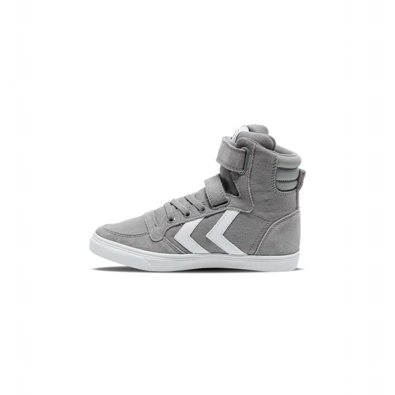 Hummel Slimmer Stadil High Jr Sneakers Kinderen Grijs | 334216-915
