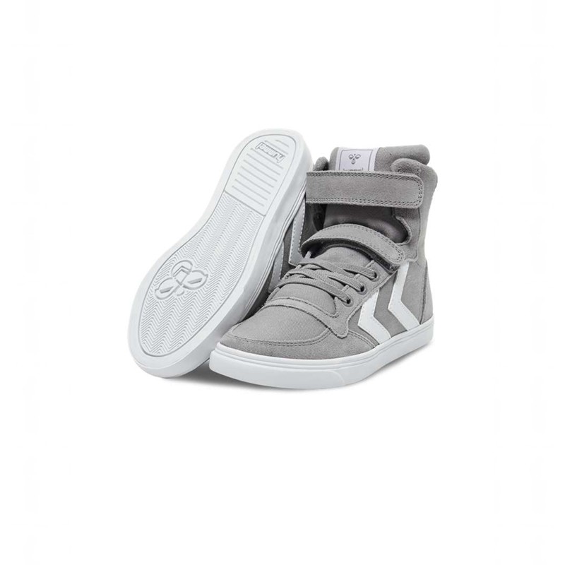Hummel Slimmer Stadil High Jr Sneakers Kinderen Grijs | 334216-915