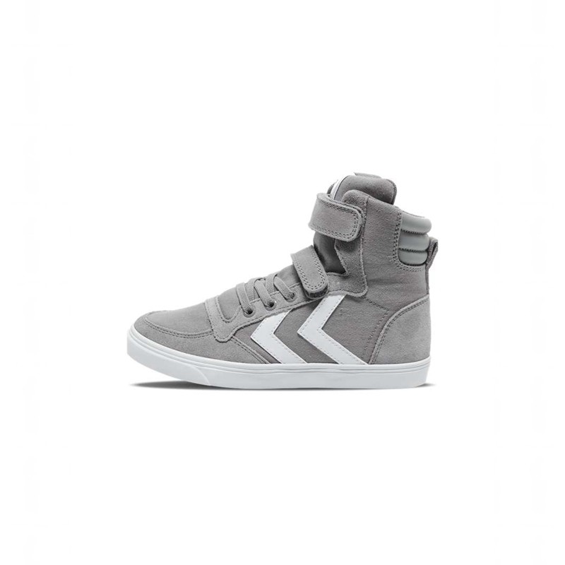 Hummel Slimmer Stadil High Jr Sneakers Kinderen Grijs | 334216-915