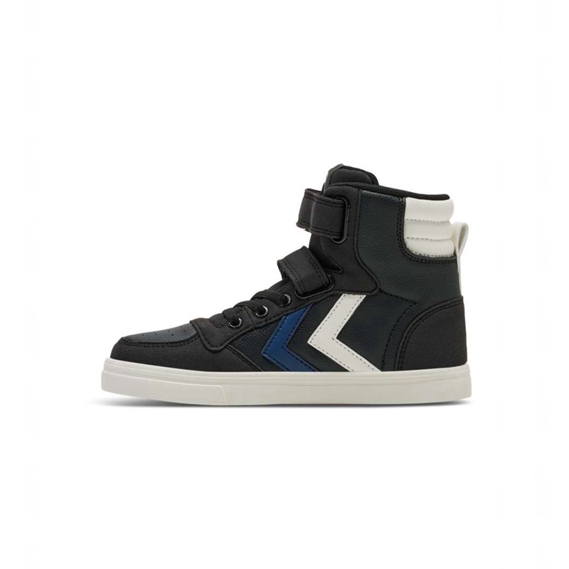 Hummel Slimmer Stadil Leather High Jr Sneakers Kinderen Zwart | 562173-281
