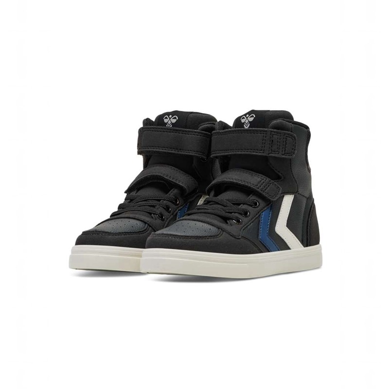Hummel Slimmer Stadil Leather High Jr Sneakers Kinderen Zwart | 562173-281