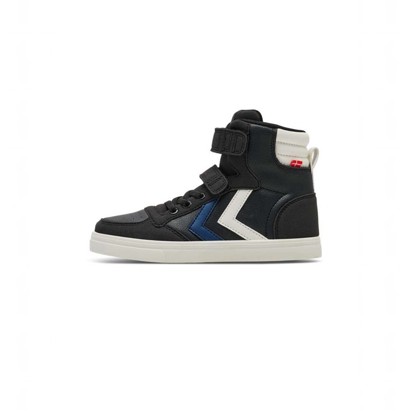 Hummel Slimmer Stadil Leather High Jr Sneakers Kinderen Zwart | 562173-281