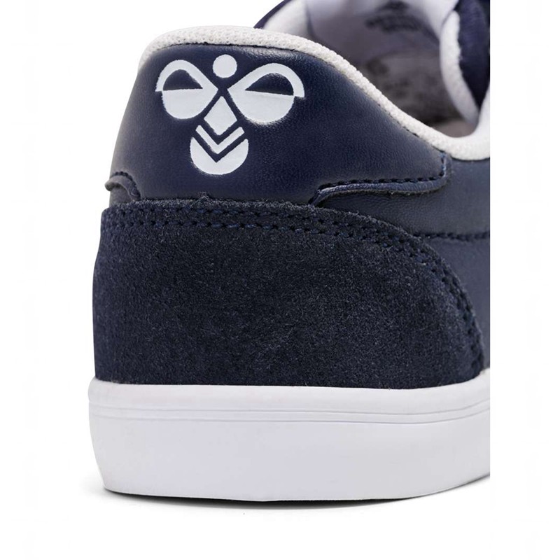 Hummel Slimmer Stadil Leather Low Jr Sneakers Kinderen Donkerblauw | 376467-268