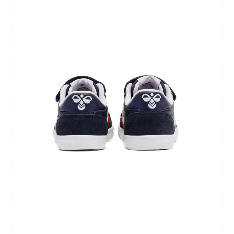 Hummel Slimmer Stadil Leather Low Jr Sneakers Kinderen Donkerblauw | 376467-268