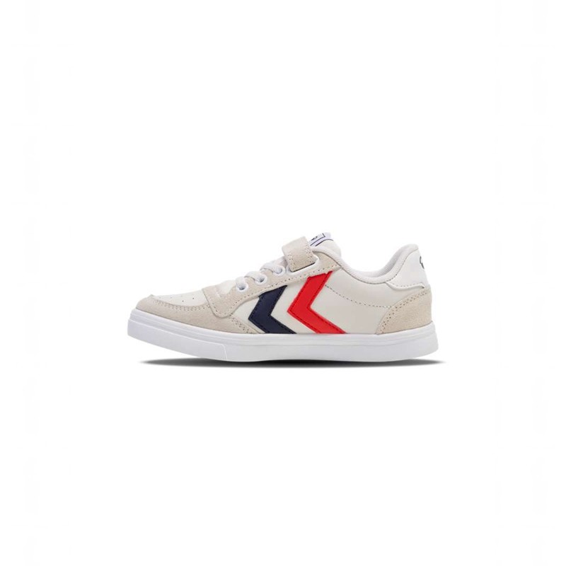 Hummel Slimmer Stadil Leather Low Jr Sneakers Kinderen Wit | 032608-292