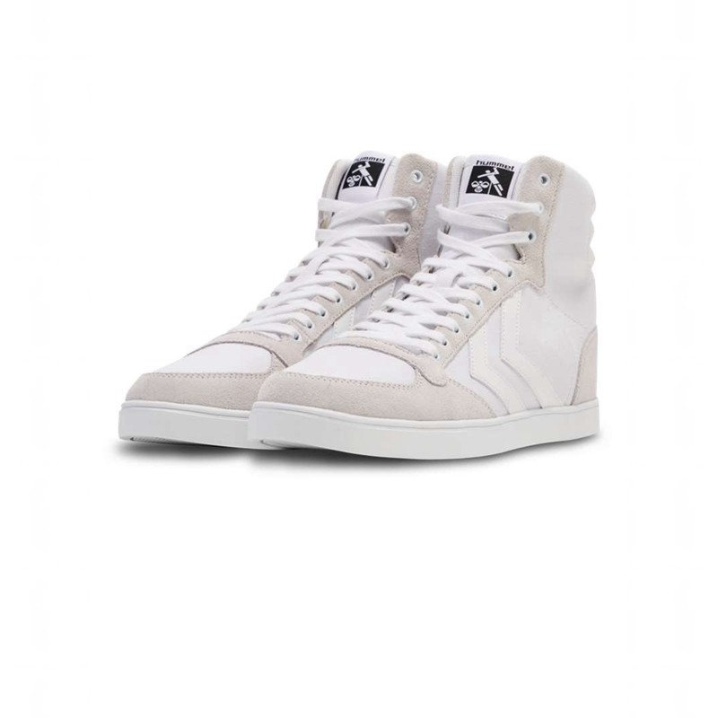 Hummel Slimmer Stadil Tonal High Sneakers Heren Wit | 178953-352