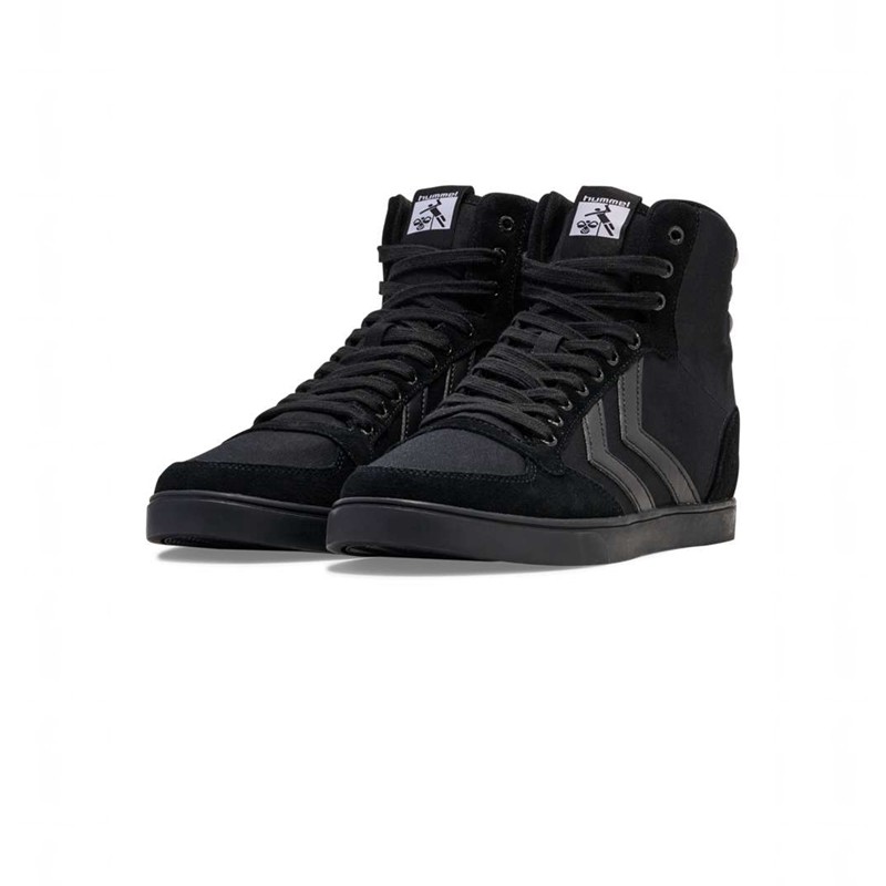 Hummel Slimmer Stadil Tonal High Sneakers Heren Zwart | 310292-473