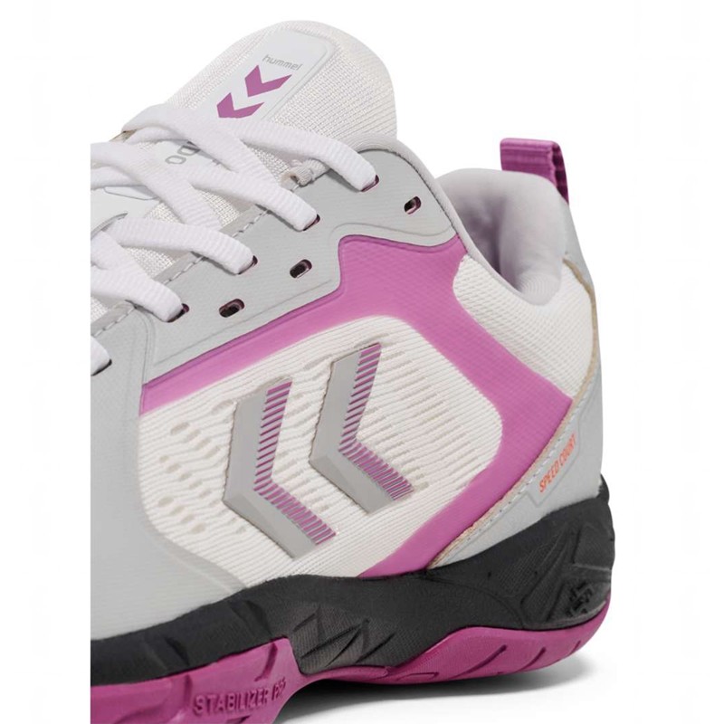 Hummel Speed Court Indoorschoenen Dames Wit | 561419-045