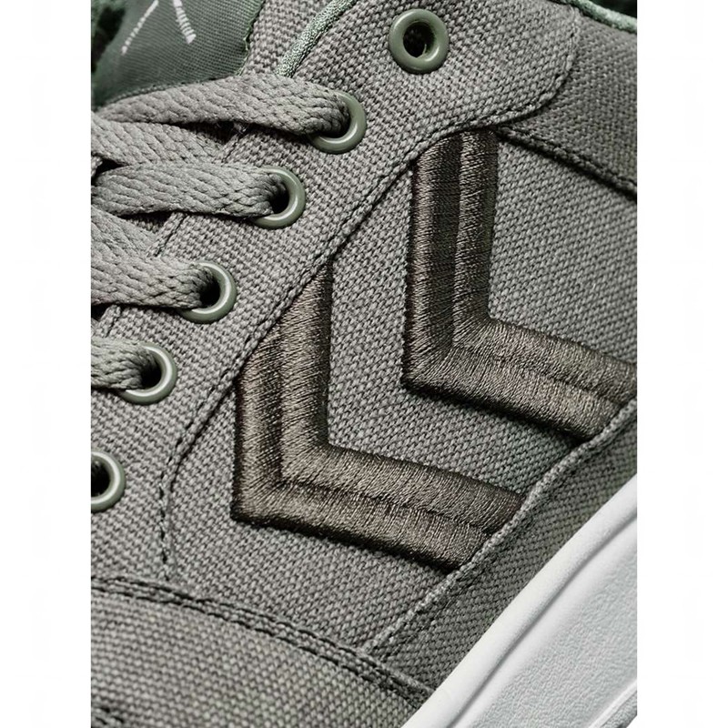 Hummel St. Power Play Canvas Sneakers Heren Grijs | 149893-271