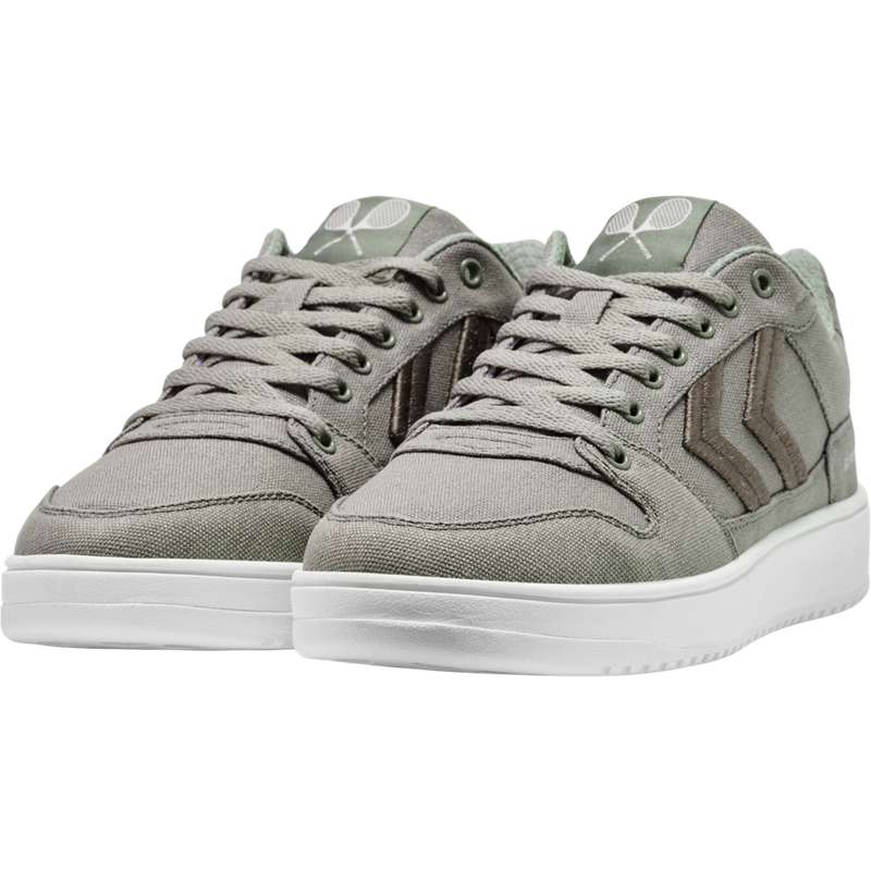 Hummel St. Power Play Canvas Sneakers Heren Grijs | 149893-271