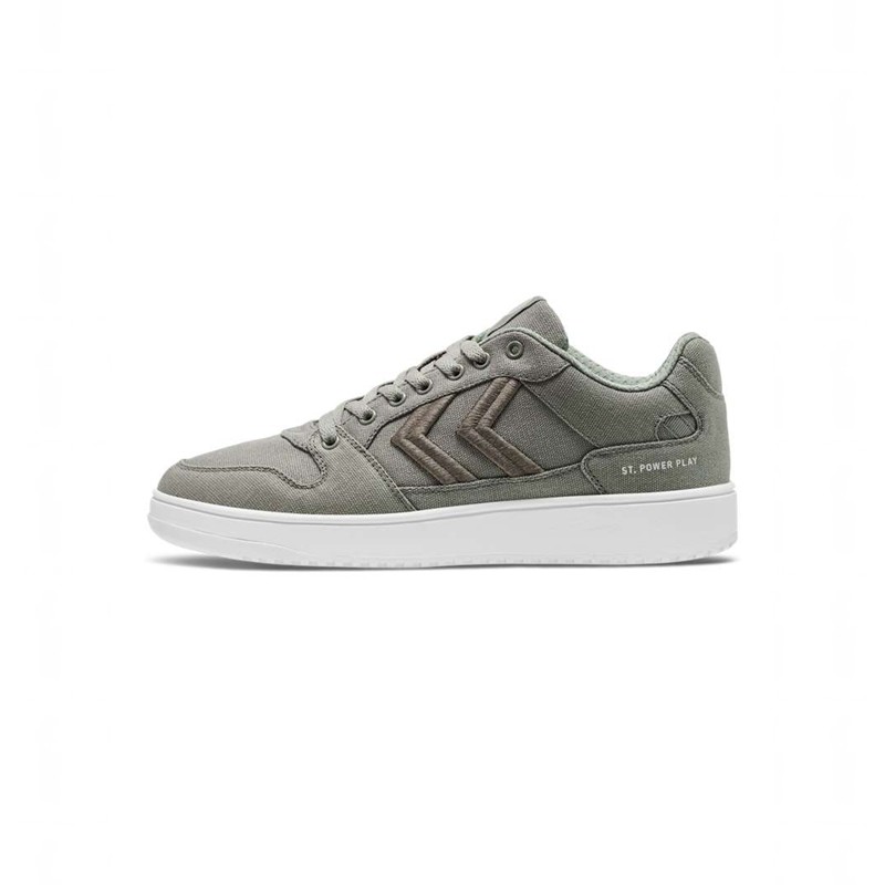 Hummel St. Power Play Canvas Sneakers Heren Grijs | 149893-271