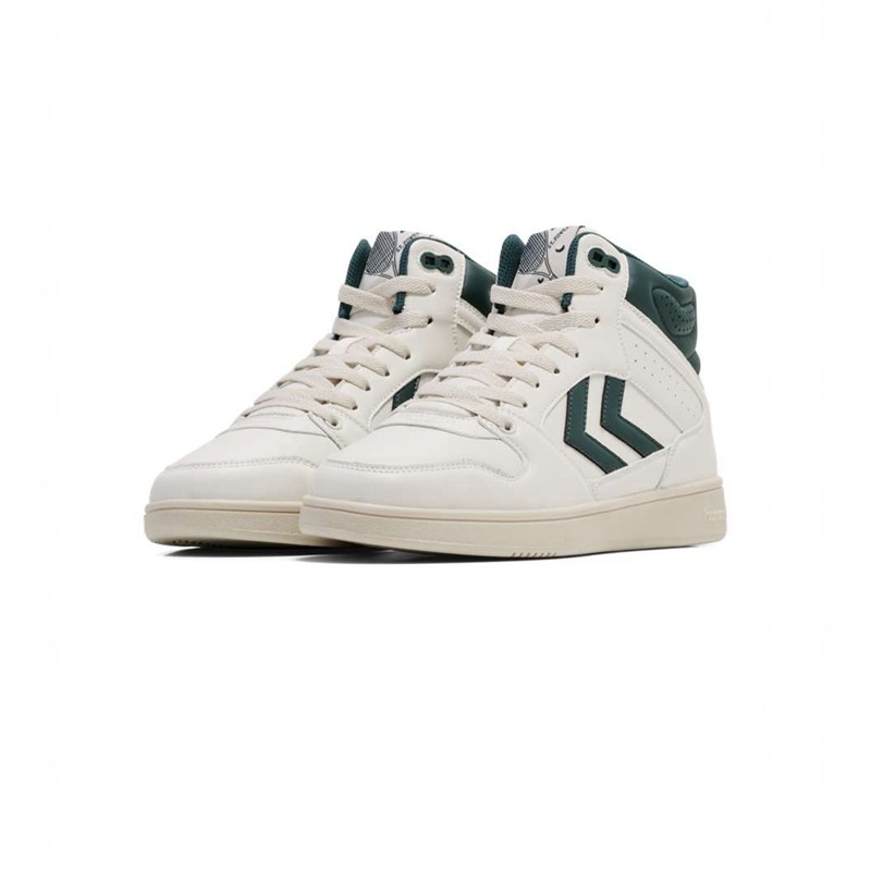 Hummel St Power Play Mid Pl Sneakers Heren Wit | 569769-394