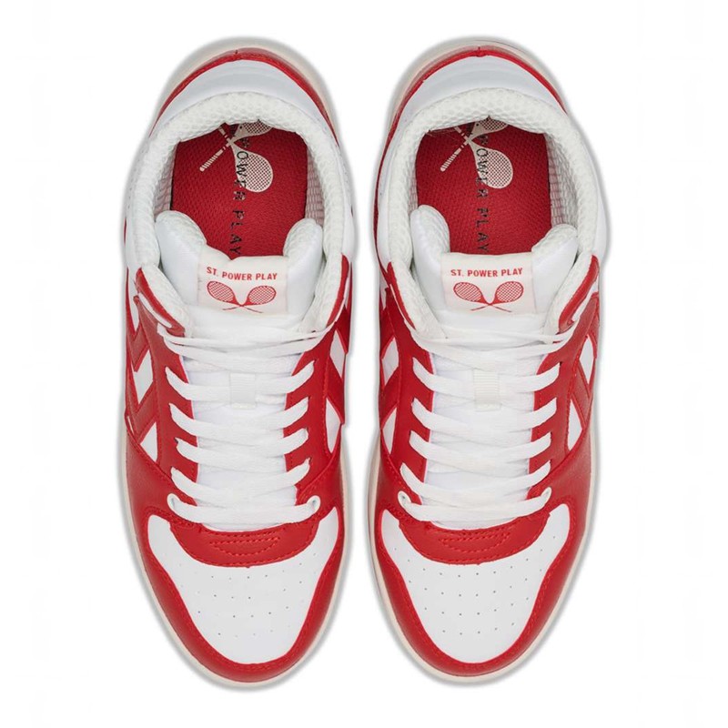 Hummel St. Power Play Mid Rt Sneakers Heren Wit | 054672-372