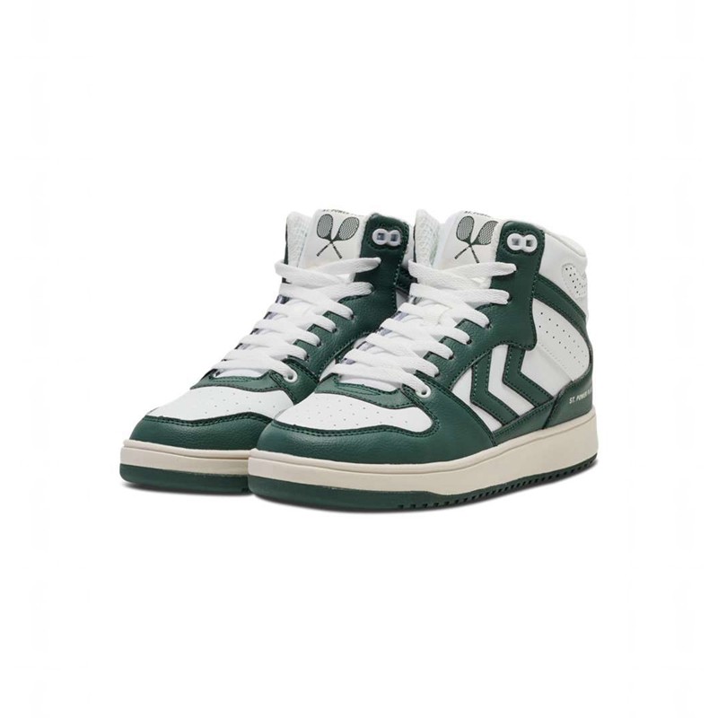 Hummel St. Power Play Mid Rt Sneakers Heren Wit | 296523-040