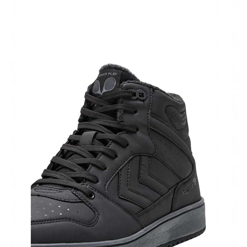 Hummel St. Power Play Mid Tex Sneakers Heren Zwart | 865803-983