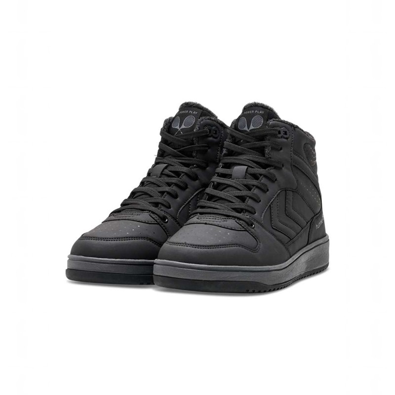 Hummel St. Power Play Mid Tex Sneakers Heren Zwart | 865803-983