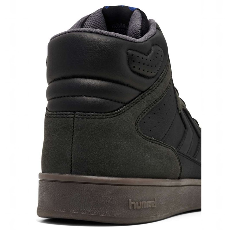 Hummel St Power Play Mid Wt Sneakers Heren Zwart | 342130-131