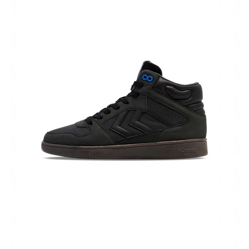 Hummel St Power Play Mid Wt Sneakers Heren Zwart | 342130-131