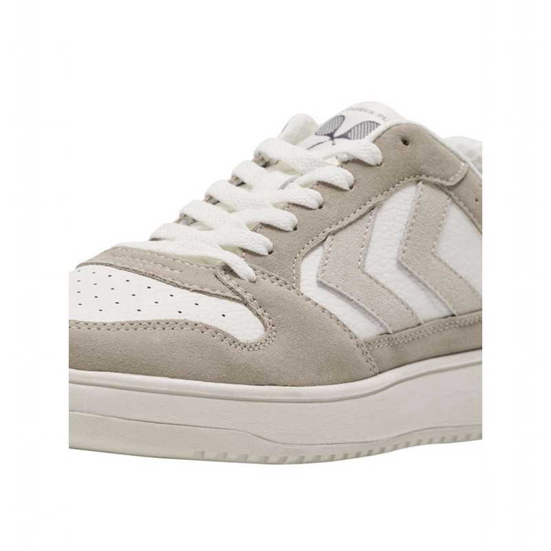 Hummel St. Power Play Suede Mix Sneakers Heren Beige | 081864-338