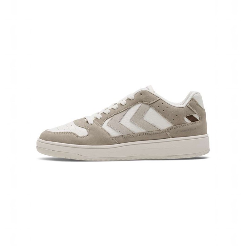 Hummel St. Power Play Suede Mix Sneakers Heren Beige | 081864-338
