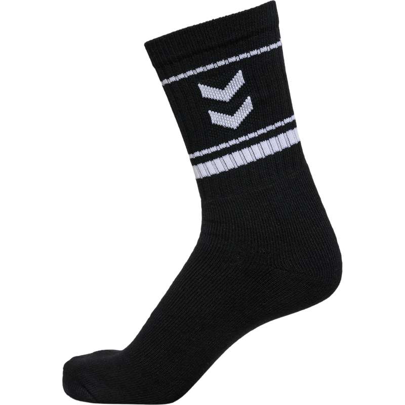 Hummel Stripe Crew 3-packs Sokken Heren Zwart | 470282-298