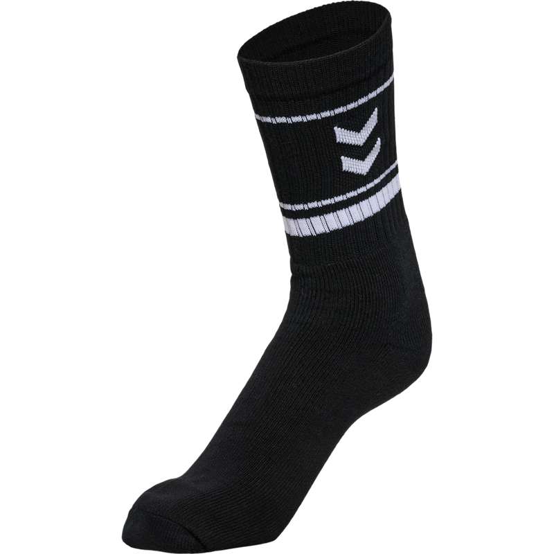 Hummel Stripe Crew 3-packs Sokken Heren Zwart | 470282-298
