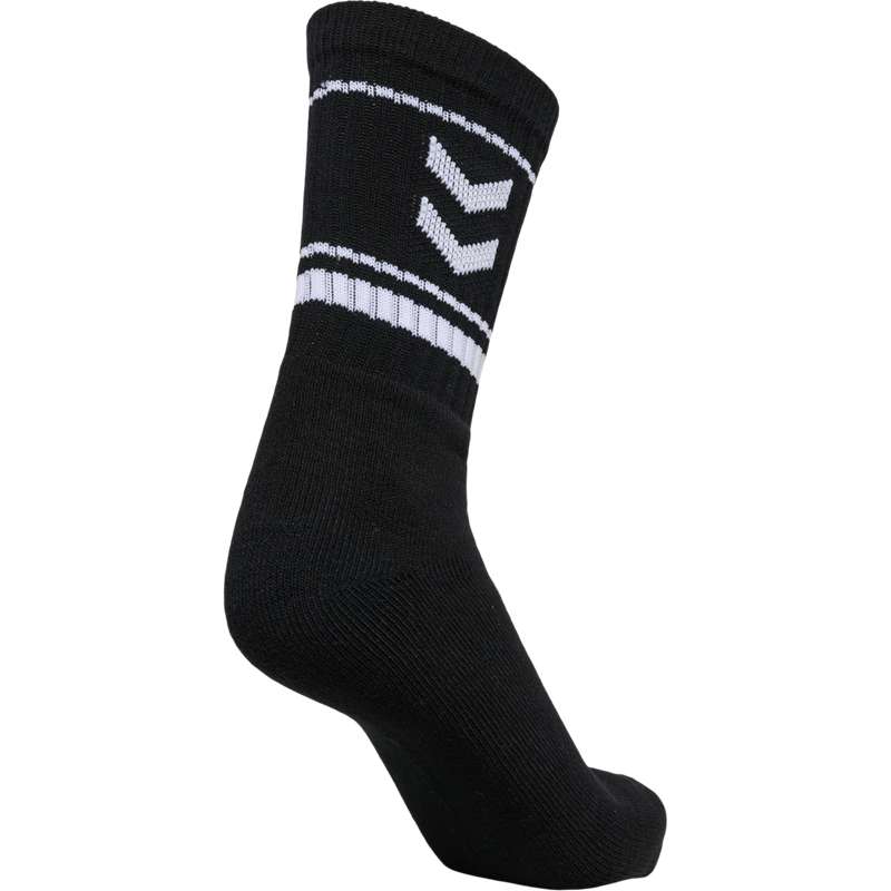 Hummel Stripe Crew 3-packs Sokken Heren Zwart | 470282-298
