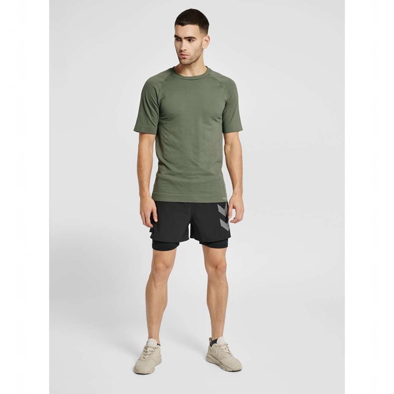 Hummel Stroke Seamless Basislaag Heren Groen | 839215-826