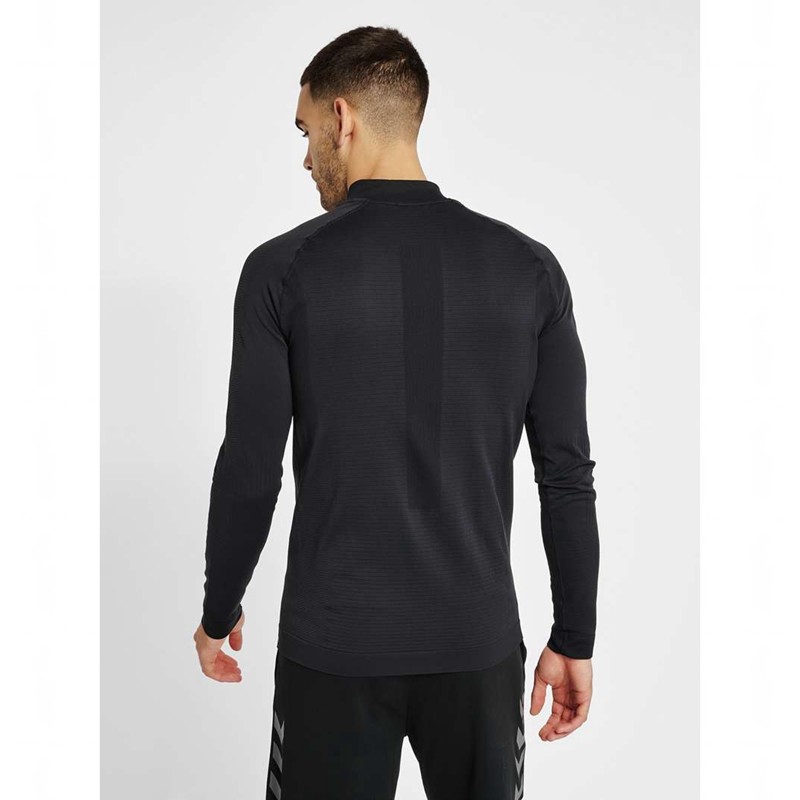 Hummel Stroke Seamless Half Zip Basislaag Heren Zwart | 245893-093
