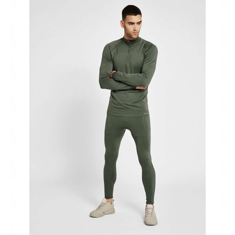 Hummel Stroke Seamless T-shirts Heren Groen | 174643-617