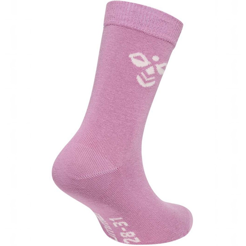 Hummel Sutton 3-pack Sokken Kinderen Roze | 345378-459