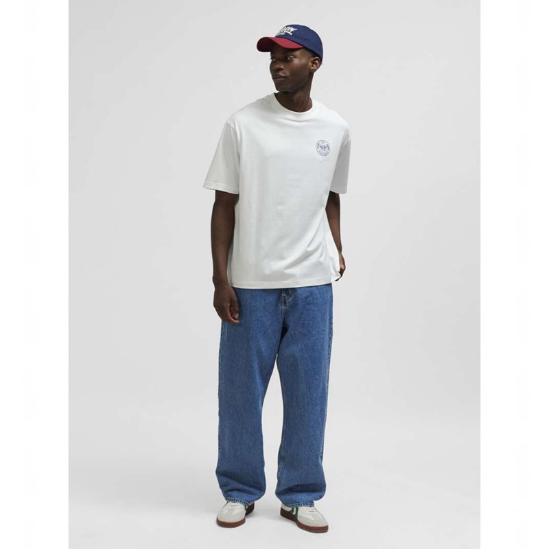 Hummel Swarm Loose T-shirts Heren Wit | 400232-944