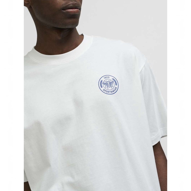 Hummel Swarm Loose T-shirts Heren Wit | 400232-944