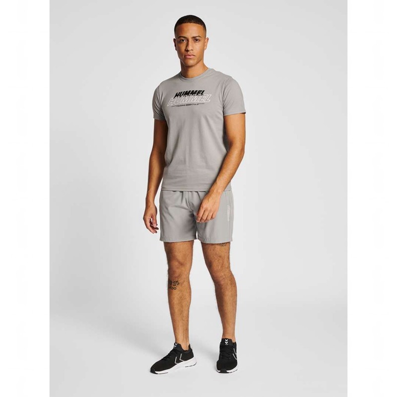 Hummel Te Base Woven Korte Broek Heren Grijs | 230981-305