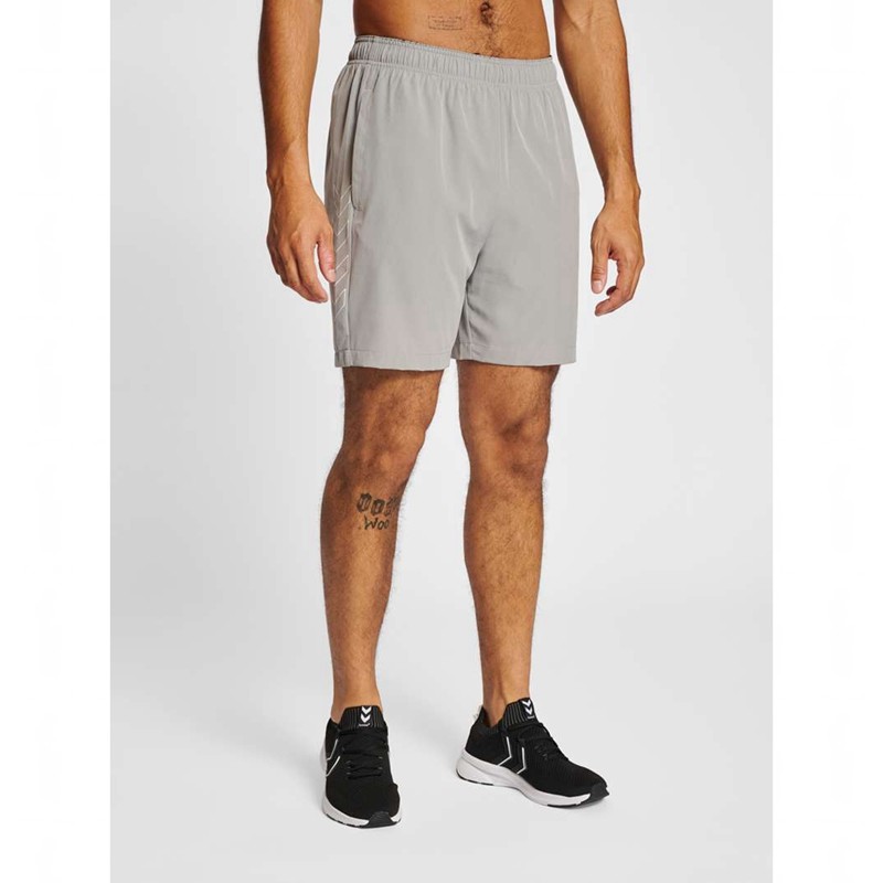 Hummel Te Base Woven Korte Broek Heren Grijs | 230981-305
