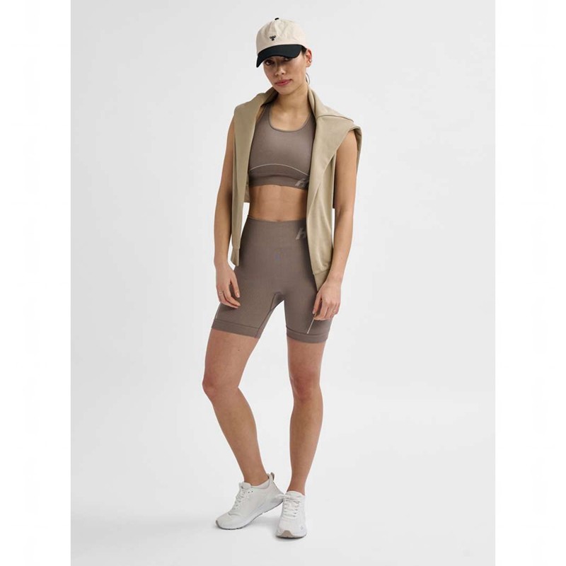 Hummel Te Christel Seamless Top Sport BH Dames Beige | 173580-401