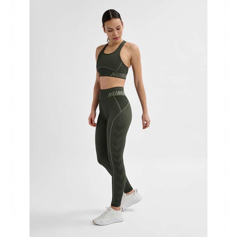 Hummel Te Christel Seamless Top Sportkleding Dames Groen | 717483-320