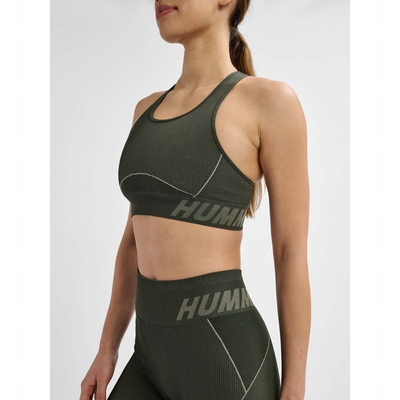 Hummel Te Christel Seamless Top Sportkleding Dames Groen | 717483-320