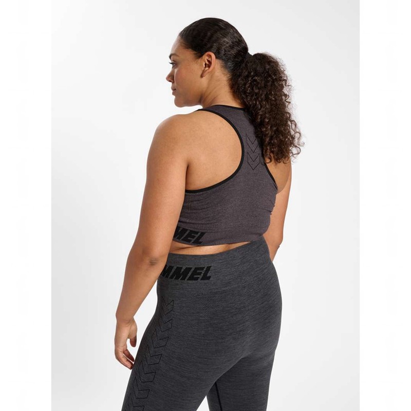 Hummel Te Curve Seamless Sport BH Dames Zwart | 987526-105