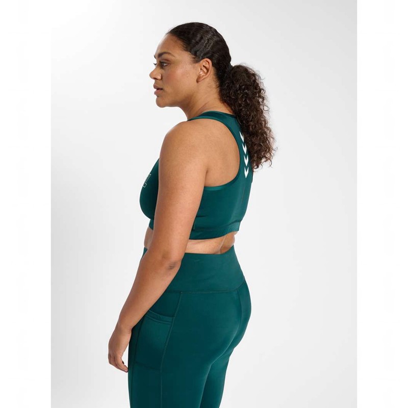 Hummel Te Curvy Plus Sport BH Dames Groen | 580659-478