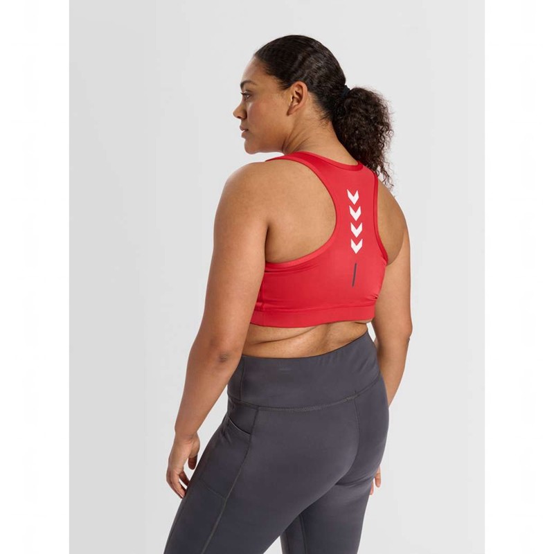 Hummel Te Curvy Plus T-shirts Dames Rood | 383341-291