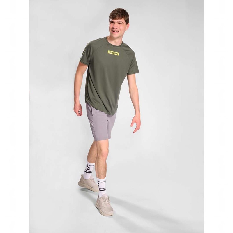 Hummel Te Flex Mesh Korte Broek Heren Grijs | 586713-538