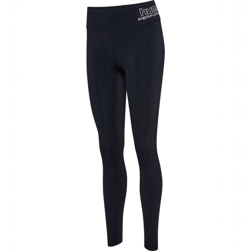 Hummel Te Fundamental Mid Waist Hardloopbroek Dames Zwart | 773580-215