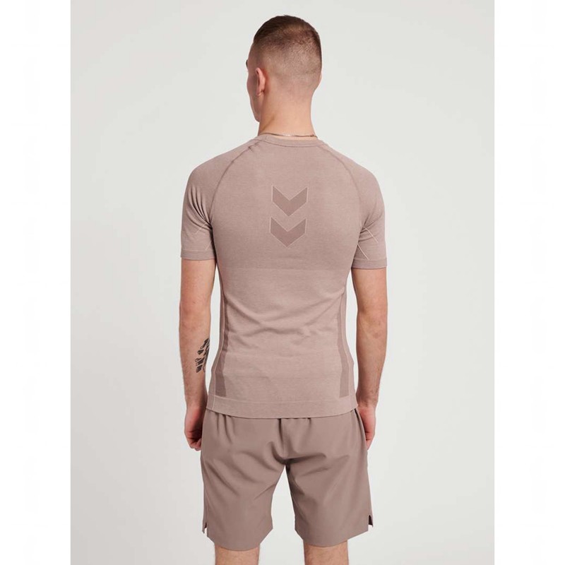 Hummel Te Mike Seamless Sport BH Heren Beige | 341761-836