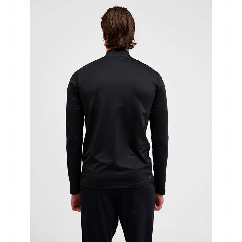 Hummel Te Strength Pl Half Zip Sweatshirts Heren Zwart | 305469-273