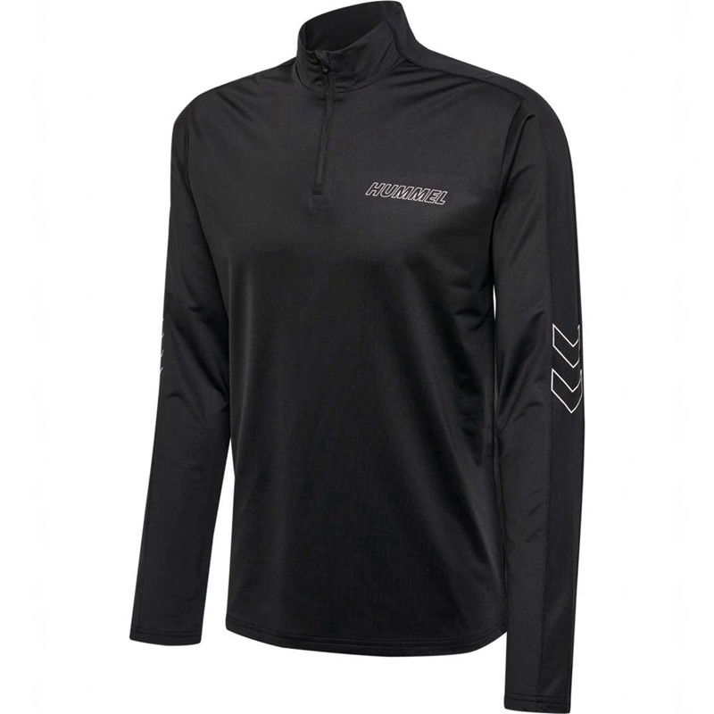 Hummel Te Strength Pl Half Zip Sweatshirts Heren Zwart | 305469-273