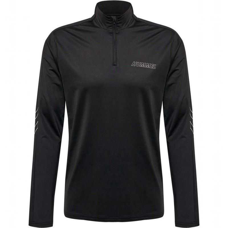Hummel Te Strength Pl Half Zip Sweatshirts Heren Zwart | 305469-273
