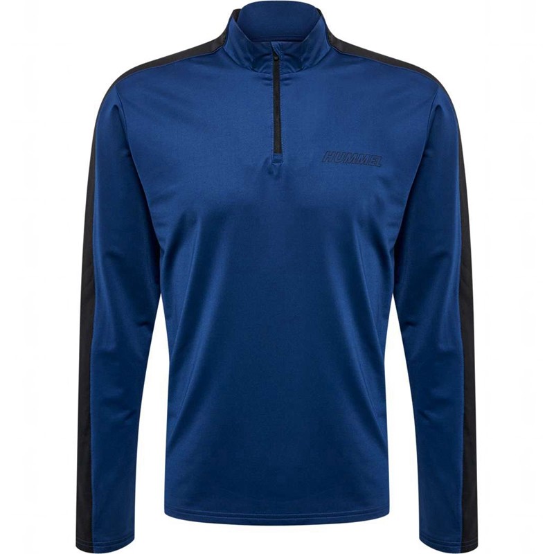 Hummel Te Strength Pl Half Zip Sweatshirts Heren Donkerblauw | 280081-280