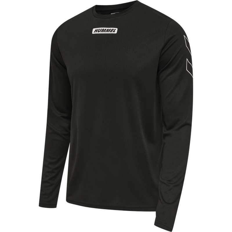 Hummel Te Tihalt L/S T-shirts Heren Zwart | 034100-129