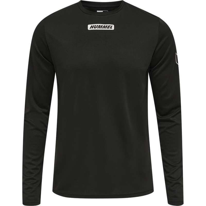 Hummel Te Tihalt L/S T-shirts Heren Zwart | 034100-129